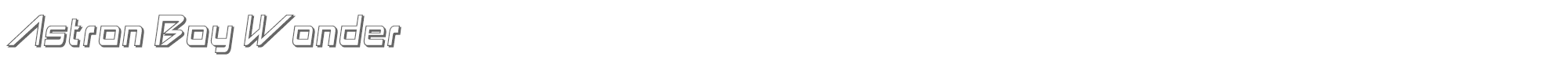 Astron Boy astron boy wonder.ttf font preview
